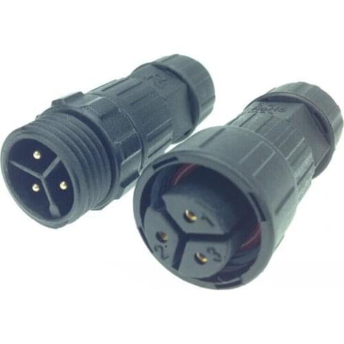 5A-20A Plastic M19 Solder IP68 Waterproof Cable Connector Aviation Male Plug Female Socket 2 3 4 5 6 7 8 9 10 Pin Power Adapter