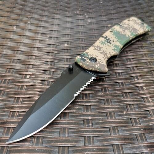 Field Folding Knife High Hardness Sharp Tactical Hunting Short Self-defense Tactical Knife for Outdoor Survival, Camping and EDC