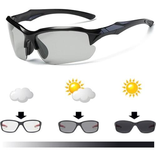 Professional Photochromic Cycling Glasses Polarized Bike Bicycle Eyewear Riding Racing Sports Sunglasses Fishing Goggles BC0244