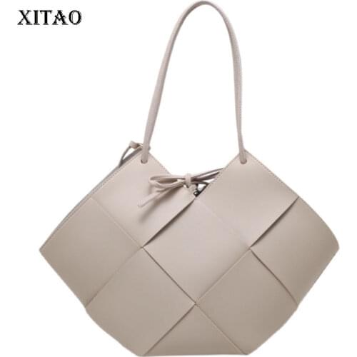 XITAO Women Shoulder Bags Fashion New Women Solid Color Irregular Solid Color 2021 Summer Goddess Fan Minority Bags CLL1585