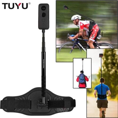 TUYU Wearable Waist Bracket+360 Bullet Time Invisible Selfie Stick For Insta360 ONE R/X Back Bar Insta 360 Panoramic Accessories