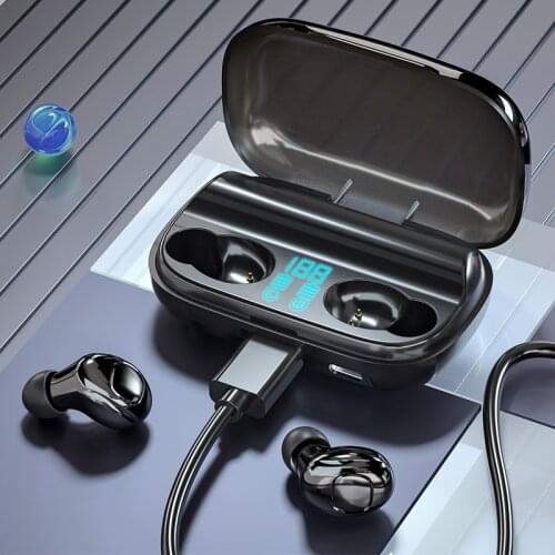 Fineblue T8 Bluetooth 5.0 Earphones TWS 2000 mah battery Headset HiFI Stereo In-ear Earbuds Wireless Headphones for sport