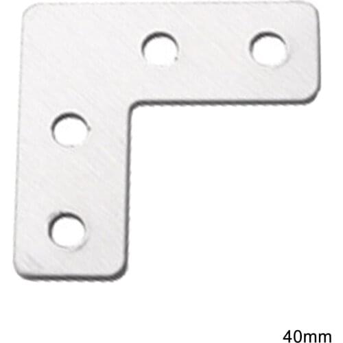5Pcs Stainless Steel Corner Brackets L Shaped Flat Fixing Mending Repair Plates Brackets Angle Plate 40/50MM