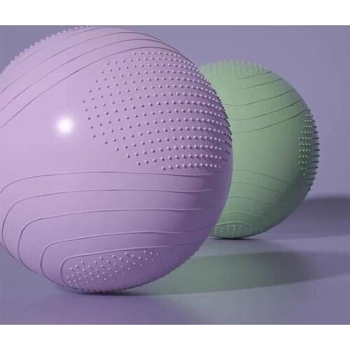 65cm Upgraded Exercise Ball with Massage Points Non slip Yoga Ball for Birthing Pilates Fitness Stability Training Yoga Balls