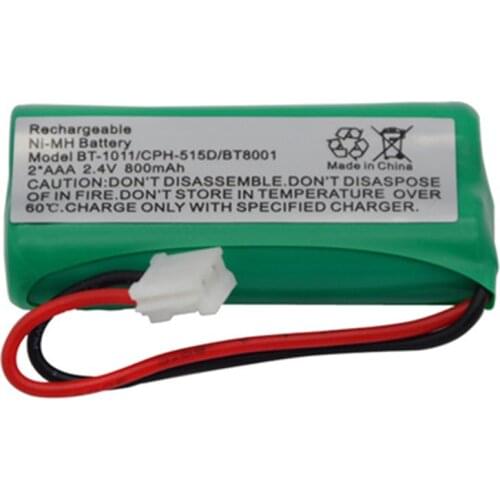 High Quality 2*AAA Ni-MH 800mAh 2.4V Rechargeable Cordless Home Phone Battery for Uniden BT-1011 BT1011 BT-101 BT1018