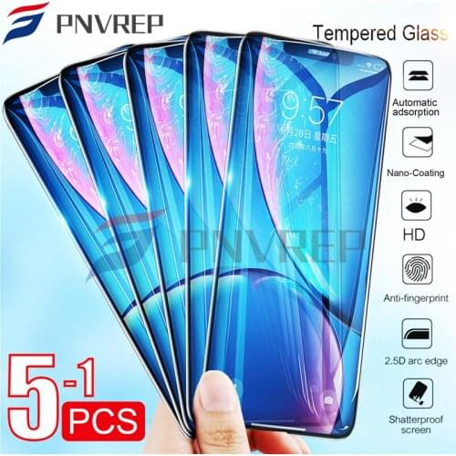 1 3 5 PCS Tempered Glass For iPhone 11 Pro Max X XS Max XR 6.1 6.5 5.8 for iPhone SE 2020 2 7 8 6 6s Plus Full Screen Protector