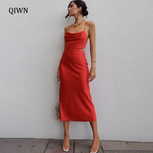 Fashion Straps Draped Midi Dress Women Sleeveless Dresses Elegant Summer Bandage Lace Up Gown Outfits Clothes