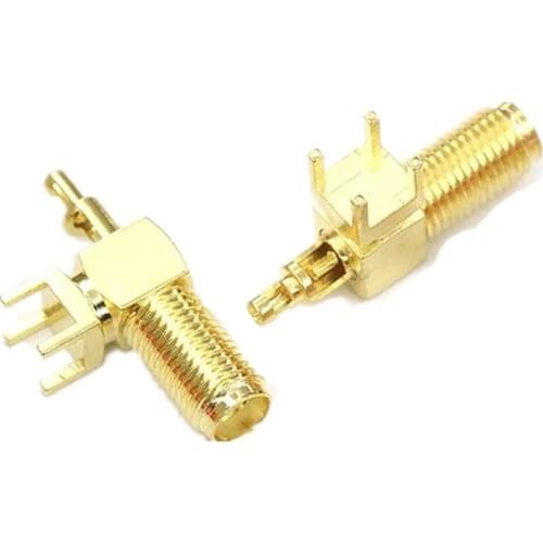 3pcs SMA Female Jack Socket Crimp 1.13 Connector Wire PCB Board Terminal Base Coax Connector RF Adapter