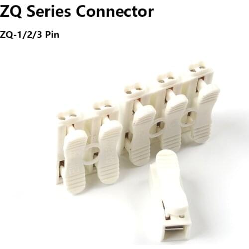 30/50/100 Pcs LED Strip Light Connector Electric Quick Splice Cable Wire Connectors Crimp Spring wiring Terminal Block ZQ-1/2/3