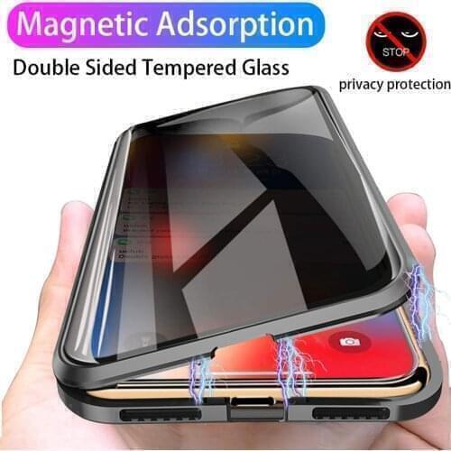 360 Cover Poco X2 Metal Magnetic Adsorption Phone Case For Xiaomi Poco X2 Shockproof Tempered Glass Cases Xiomi Poco X2 Fundas