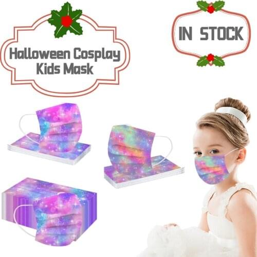 50PC Children Cute kartoon Print Halloween Cosplay Mask For Face Disposable Mondmasker Mascherine Masque Mascarillas Desechables