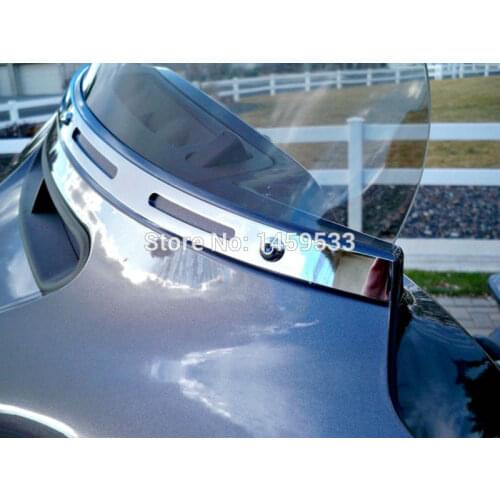 Motorcycle Accessories Chrome Windshield Trim For Harley 1996-2013 Electra Street Glide FLHX FLHTC FLH/T