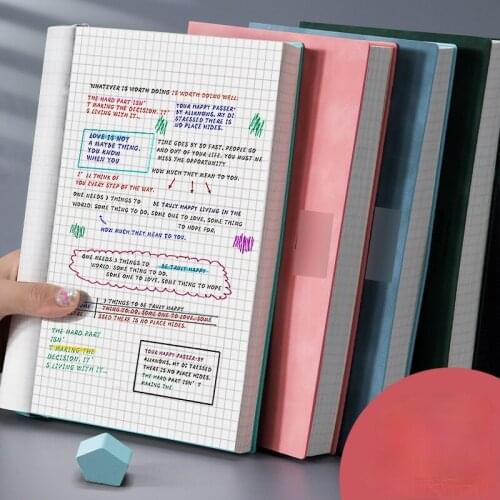 Notebook A5 Thickened Large Super Thick Grid Square book Grid Diary Cuaderno Notebooks Dot matrix notebook diary grid book