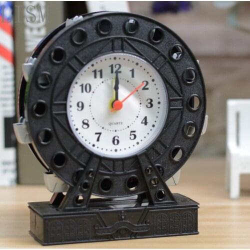 Export to creative gifts Color Pendulum Ferris Wheel Alarm Clock Wholesale Shop Supply