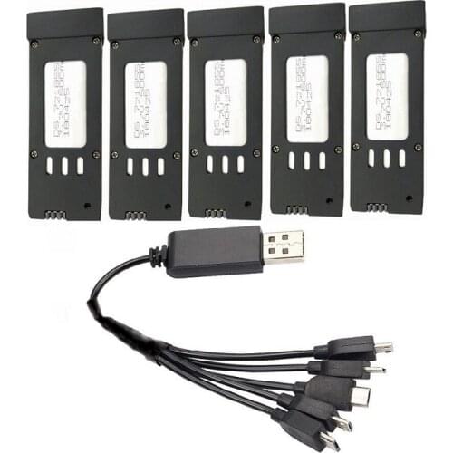 Ewellsold 5 in 1 E58 M68 JY019 GD88 L800 S168 3.7V 600mAH Battery Spare Parts for Folding 4-axis UAV D30