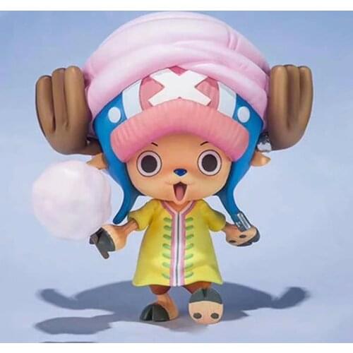 9cm Japanese anime figure one piece Tony Tony Chopper cotton candy ver action figure collectible model toys for boys