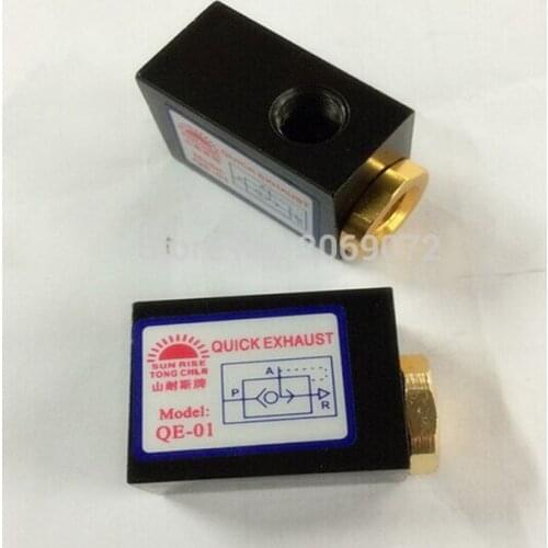 1Pcs QE-01 QE-02 QE-03 QE-04Pneumatic Air Quick Exhaust Valve Aluminum QE-01 QE-02 QE-03 QE-04