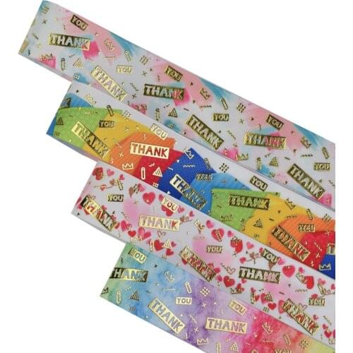 HSDRibbon Free Shipping 38mm 1-1/2inch hsd-design custom Pattern on Grosgrain Ribbon