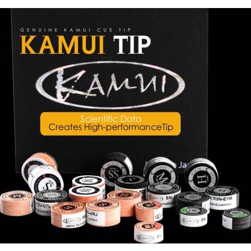 Original Japanese KAMUI Tip Pool Cue Snooker Tip 11mm/14mm Tip 6/8 Layers H/M/S/S Hardness Snooker Cue Tip Kamui Clear Tip