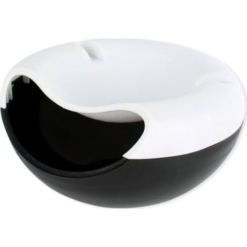 Lazy Snack Fruit Bowl Dishes Modern Living Room Creative Shape Bowl Plastic Double-Layer Snack Storage Box Bowl