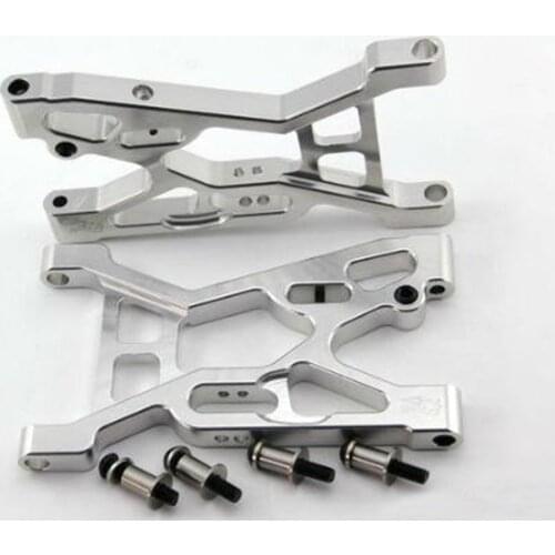 CNC Metal Front & Rear Suspension Arm Kit Fit for 1/5 GTB Racing Losi 5ive-t Rofun Rovan LT King Motor x2 TRUCK Rc Car Parts