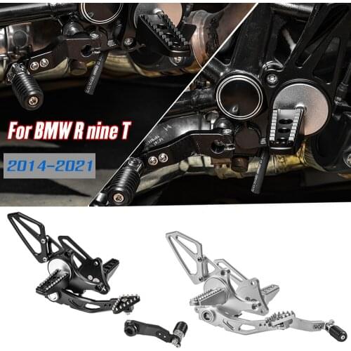 R NINE T Motorcycle Accessories Adjustable Rearsets Footrest Foot Pegs For BMW R Ninet R9T R 9T 2014 2015 2016 2017 2018 2019