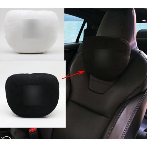 Soft Memory Car Seat Headrest Neck Pillow Comfortable Cushion Styling Logo Accessories for Tesla Model S Model X Model 3
