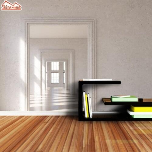 ShineHome-Door Frame Pattern Wallpapers for Living Room Girl 3 d Wallpaper Wall Paper Space Mural Roll Walls Home Decoration