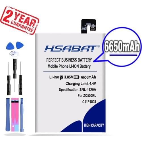 New Arrival [ HSABAT ] 6650mAh C11P1508 Replacement Battery for Asus Zenfone Max 5000 5000Z ZC550KL Z010AD Z010DD C550KL Z010DA