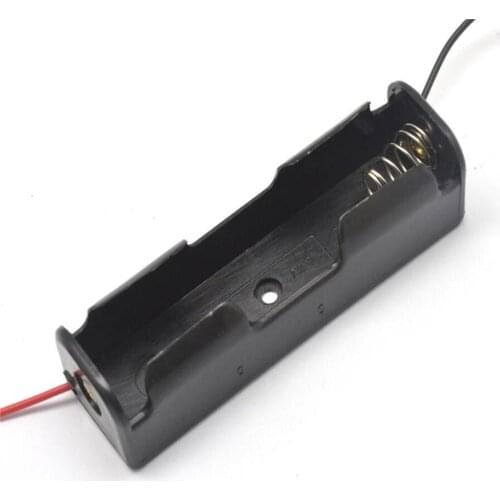 Wholesale 3.7V 18650 battery holder battery case battery box battery cell 1position UL1007 150mm wires,200pcs/lot