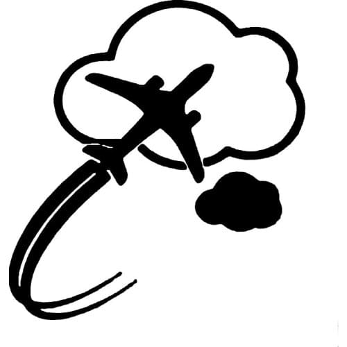 14cm * 15cm Special Creative Personality Style Design Vivid Aircraft Car Stickers Special Pvc Pattern Decals