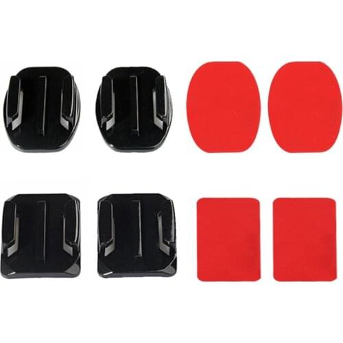 Flat Curved Base with Adhesive Stickers Mount for GoPro Hero 8 7 6 Accessories Buckle for GoPro Hero 8 7 6