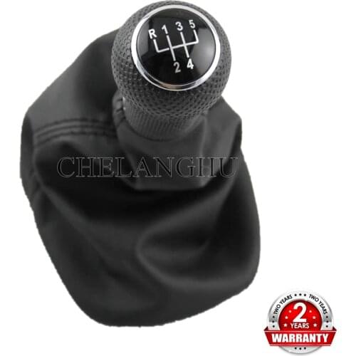 For Seat Leon 2000 2001 Toledo 1999 2000 2001 Car-Styling 5 Speed Gear 12 mm Hole Gear Lever Stick Shift Knob Leather Boot
