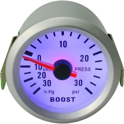 2'' 52mm Universal Smoke Len Turbo Boost Gauge PSI Pointer Boost Gauge 12V LED Digital Gauge Meter Car Gauge