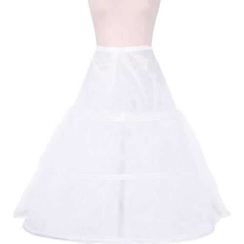 Womens Bridal 3 Hoops Maxi-Length Petticoat Drawstring Waistband Multi-Layer Ball Gown Wedding Dress Bustle Underskirt