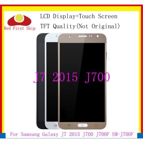 10Pcs/lot TFT LCD For Samsung Galaxy J7 2015 J700 J700F J700H J700M LCDS Display Touch Screen Digitizer Assembly Replacement