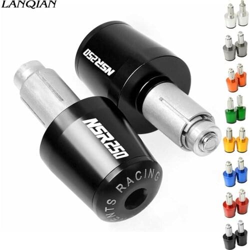 1 Pair Motorcycle Handle bar Slider Caps CNC Aluminum Handlebar Grips Ends For Honda NSR250 NSR 250 MC18 MC21 PGM2 PGM3 PGM4