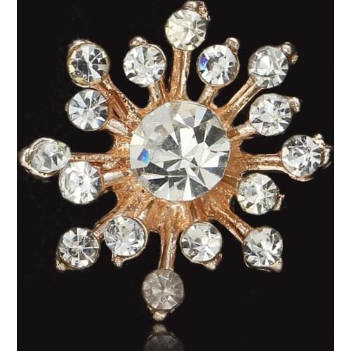 10pcs/lot 15*16mm Rhinestone Buttons for Bridal Bouquet,Gift Box,Bag,Shoes,Brooch,Earrings,Necklaces Metal Decorative Buttons