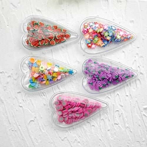 10pcs/lot 6*4cm Filling Applique Hair BB Clips Cover Appliques for girl DIY Hair Clip Accessories without clip