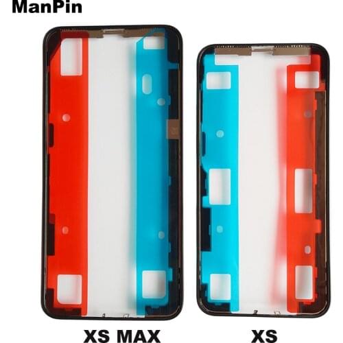 10pcs/Lot Original for iPhone X Xs 11 Pro Max Front Bezel Frame LCD Screen Middle Housing with Adhesive Tape Mobile Phone Repair