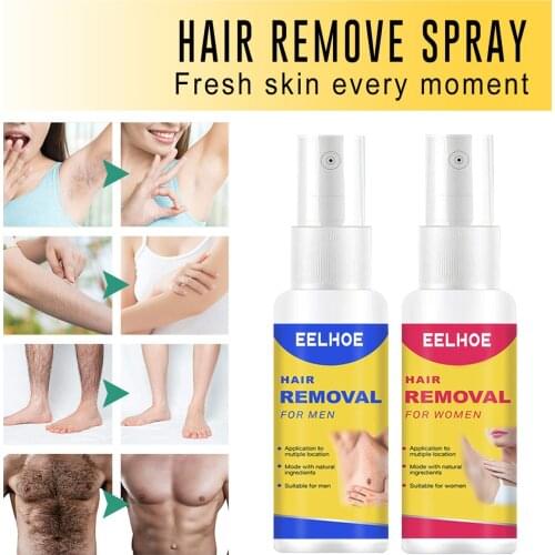 100% Natural Permanent Hair Removal Spray Stop Hair Growth Inhibitor Remover