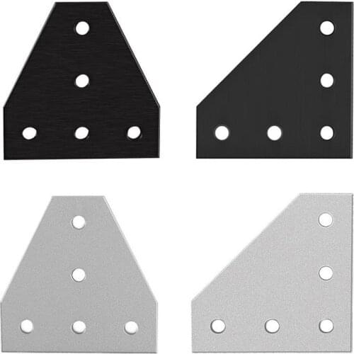 5 holes 90 degree joint board plate corner angle bracket connection joint strip for 2020 aluminum profile