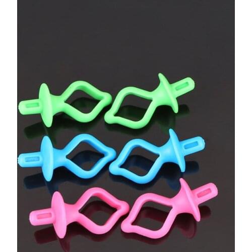 5 Pcs 4cm Blue Green Pink Anti-Thread Head Fall Fixing Clip Colored Silicone Bobbin Clip Sewing Accessories