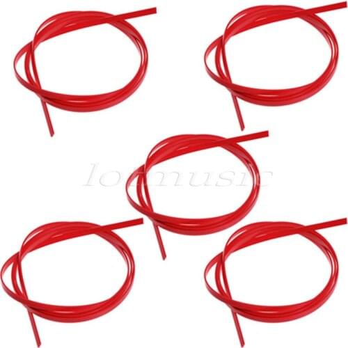 5 x Red Quality 5 Feet ABS Guitar Binding 6 x1.5mm Luthier Supplies