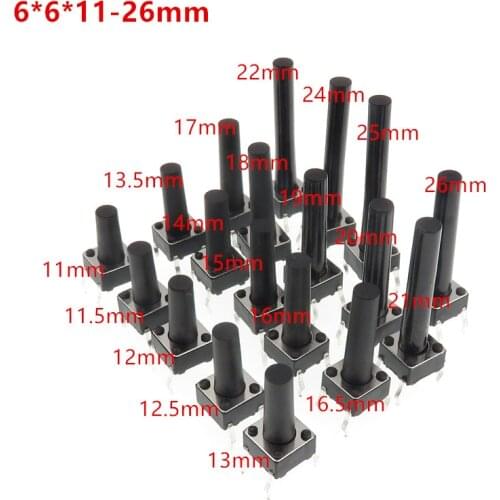 50pcs/lot microswitch Panel PCB Momentary Tactile Tact Mini Push Button Switch DIP