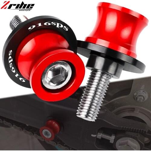 916 SPS Motorcycle Accessories 6MM CNC Swingarm Spools Stand Screws Slider For DUCATI 916 SPS 916SPS 2000 2001 2002 2003 2004