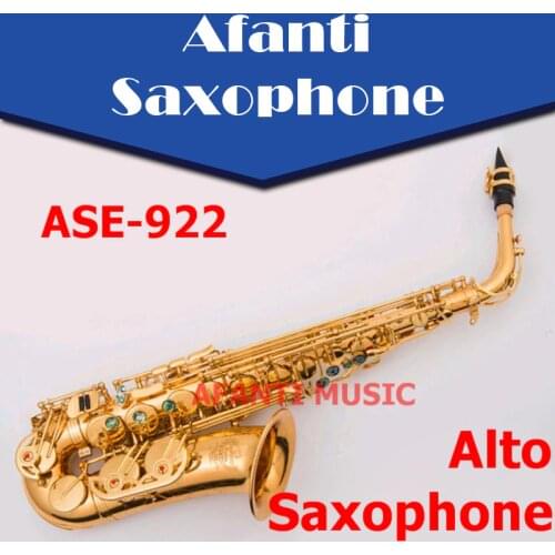 Afanti Music Eb tone / Brass body / Gold finish Alto Saxophone (ASE-922)