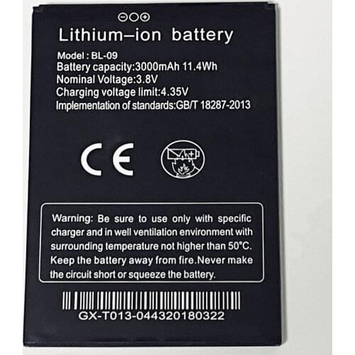3.8V 3000mAh BL-09 For THL T9 Plus Battery