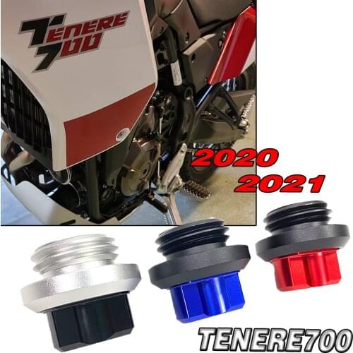 For Yamaha Tenere 700 TENERE 700 tenere700 Motorcycle Aluminum Engine Plug Cover Oil Filler Cap screws From 2020 2021