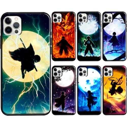 Demon Slayer Kimetsu No Yaiba Phone Case For iPhone 11 12 Pro Max 12 Mini X XR XS MAX 7 8 Plus 5S SE 2020 Soft Cover